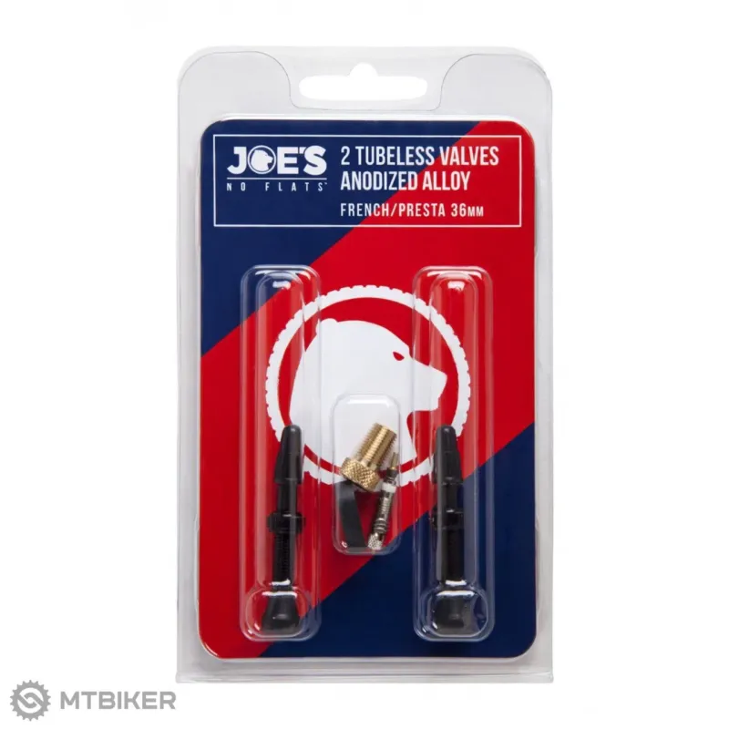 Noutate Set valve tubeless Joe's, Presta 36 mm, 2 buc, negru