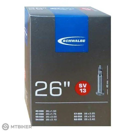 Cameră Schwalbe 26"x 1,50-2,40", valvă 40 mm Vezi acum