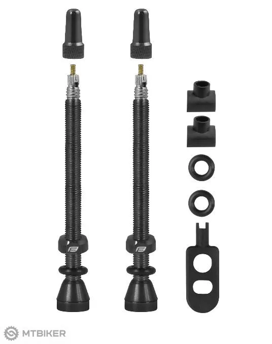 Valve tubeless FORCE, 80 mm, 2 buc, negre Reducere extra