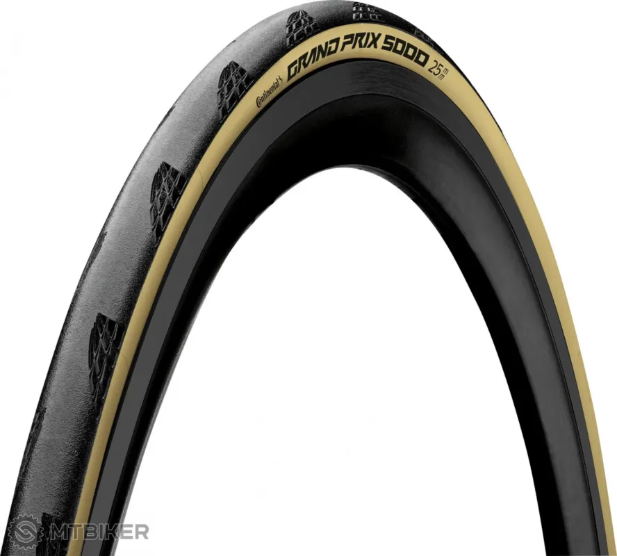 Anvelopă Continental Grand Prix 5000 700x25C TdF edition, kevlar, cream Reducere extra