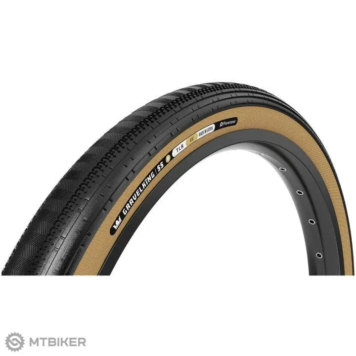 Anvelopă Panaracer Gravelking SS R 700x35C, TLR, kevlar, maro/negru Cel mai vândut