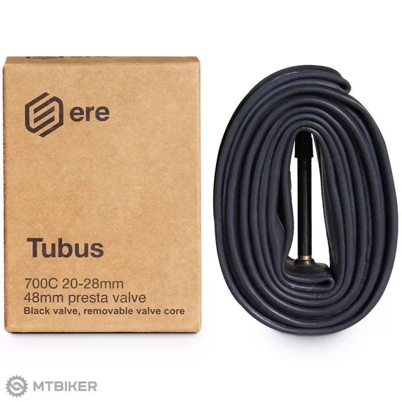 Popular Cameră Ere Research TUBUS BUTYL 700x20-28C, valvă Presta 80 mm