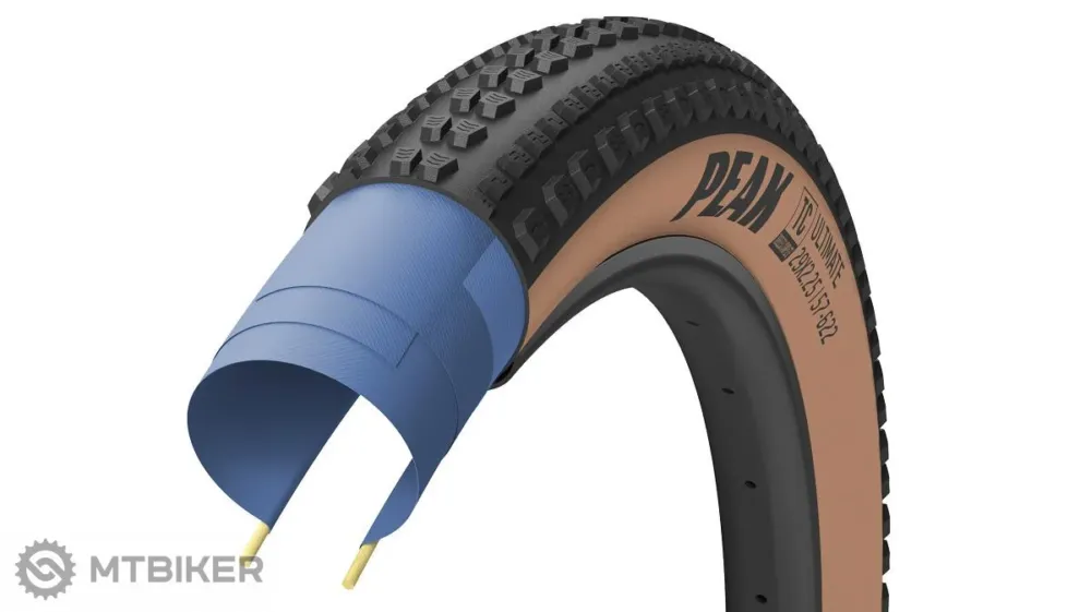 Plată sigură Anvelopă Goodyear Peak Ultimate 29x2.25" Dynamic A/T, TC, kevlar, maro