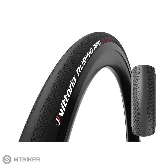 Lichidare de stoc Anvelopă Vittoria Rubino Pro IV 700x25C G2.0, TLR, kevlar, full black