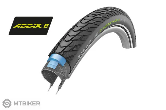Reducere extra Anvelopă Schwalbe Marathon E-Plus 28x1.75" Performance ADDIX E, sârmă, reflex