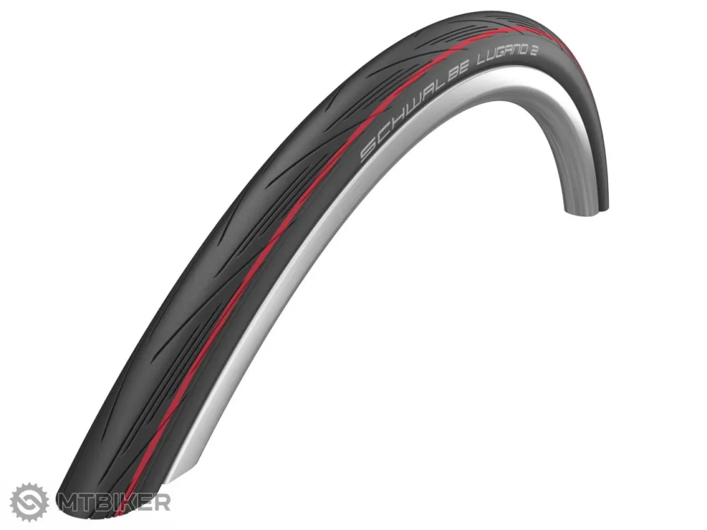 Anvelopă Schwalbe LUGANO II 700x25C K-Guard, cablu, dungă roșie Super ofertă