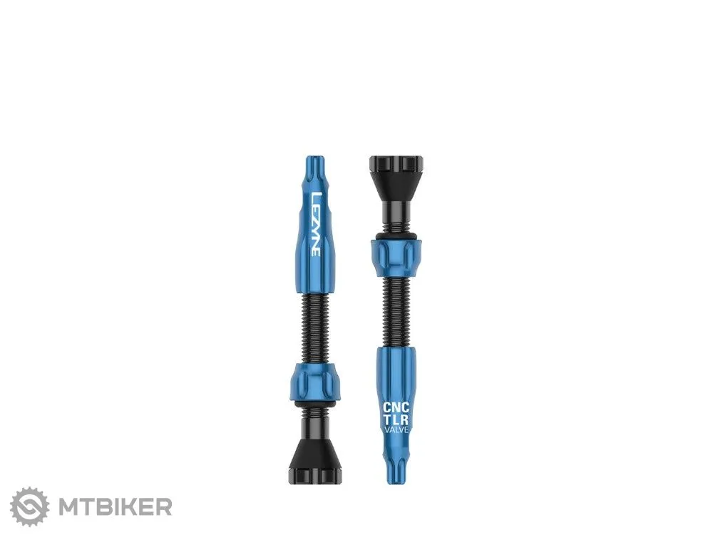 Valve tubeless Lezyne CNC TLR, 44 mm, albastru Nu rata