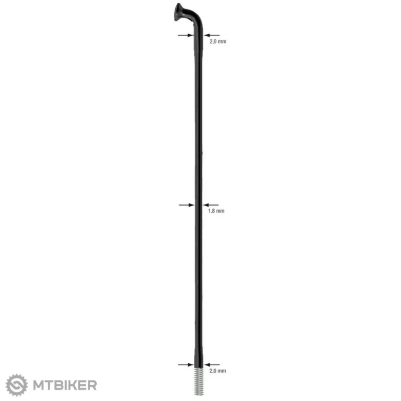 Plată securizată Spițe Sapim Race, negru - 256 mm