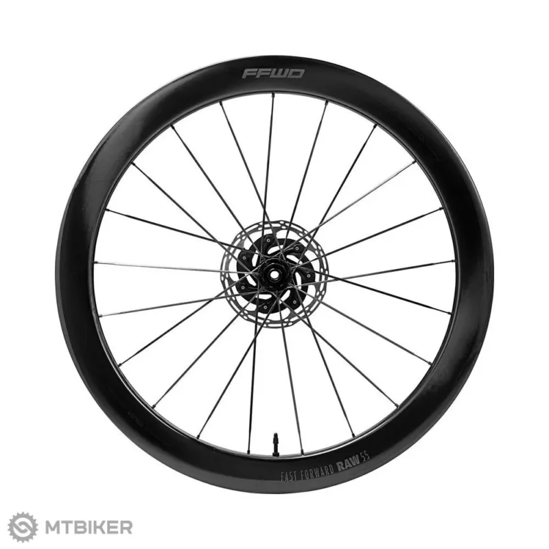 Set roți FFWD RAW CS 55 28", carbon, frâne pe disc, ax fix - butuc Shimano 11/12sp Calitate înaltă