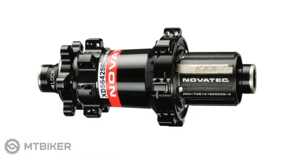 Comandă acum Butuc spate Novatec XDS642SB/A-X12-ABG, 6 găuri, 28 găuri, 12x142 mm, Shimano HG, OEM