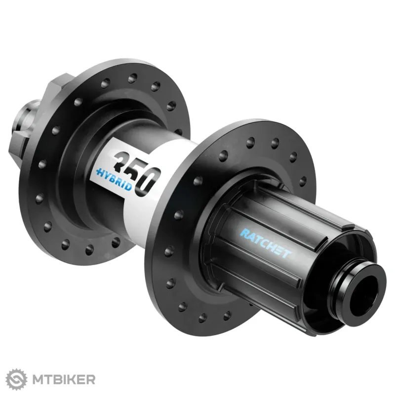 Butuc spate DT Swiss 350 Hybrid, 32 găuri, 12x148 mm, 6 găuri, Shimano HG Retur ușor