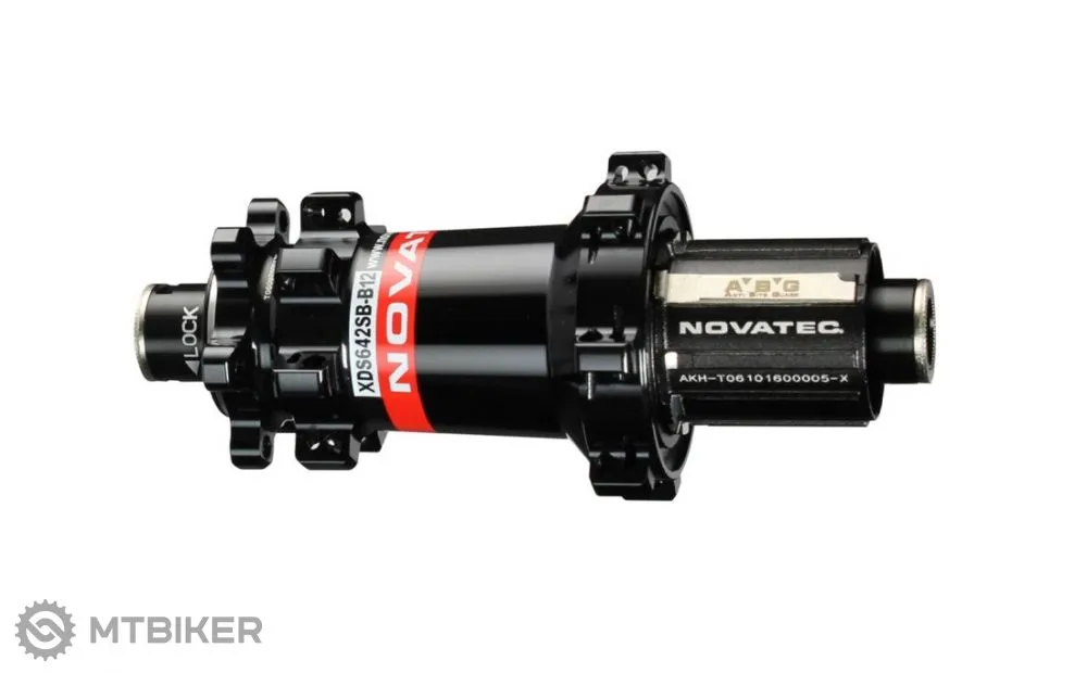 Butuc spate Novatec XDS642SB/A-B12-ABG, 6 găuri, 28 găuri, 12x148 mm, Shimano HG, OEM Reducere