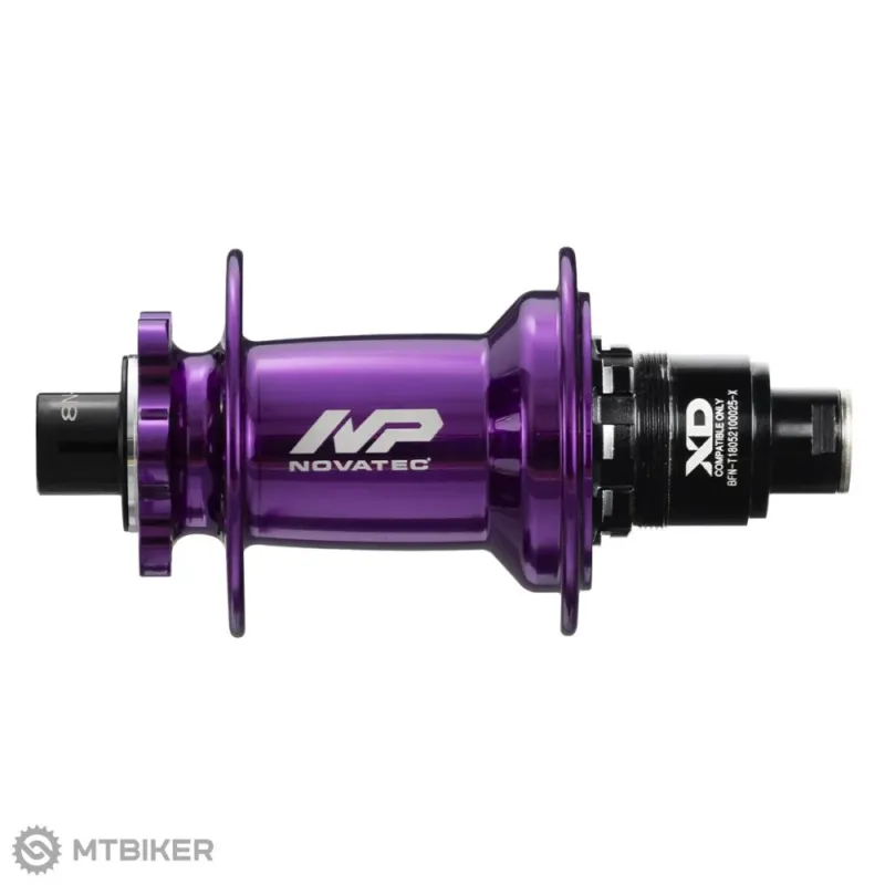 Butuc spate Novatec XD602SB/A-B12-S11 Boost, 32 găuri, 12x148 mm, 6 găuri, SRAM XD, mov, OEM Nu rata