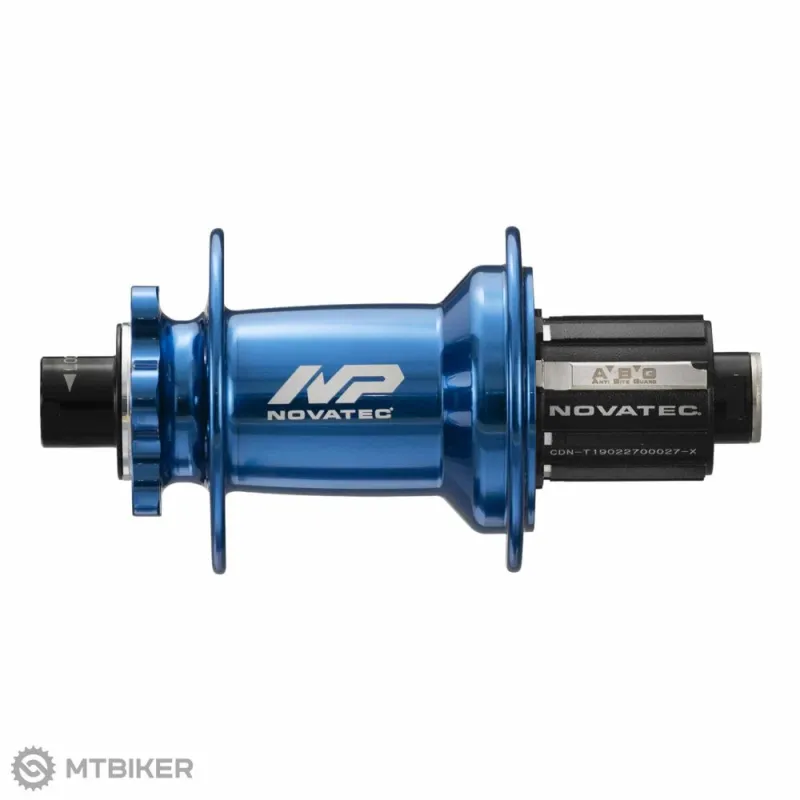 Butuc spate Novatec XD602SB/A-B12-ABG, 6 găuri, 32 găuri, 12x148 mm, Shimano HG, anodized blue, OEM Nu rata