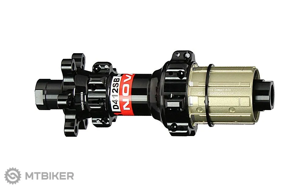 Butuc spate Novatec D412SB-X12-A4ALS-11S, 6 găuri, 28 găuri (round holes), 12x142 mm, Shimano HG, OEM Reduceri