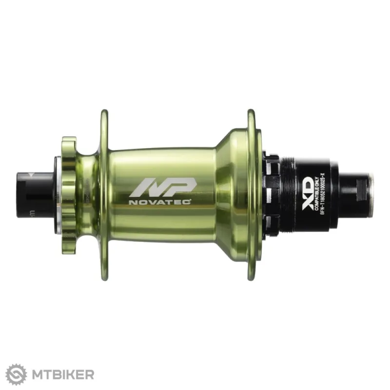 Preferatul clienților Náboj spate Novatec XD602SB/A-B12-S11 Boost, 32 găuri, 12x148 mm, 6 găuri, SRAM XD, verde, OEM