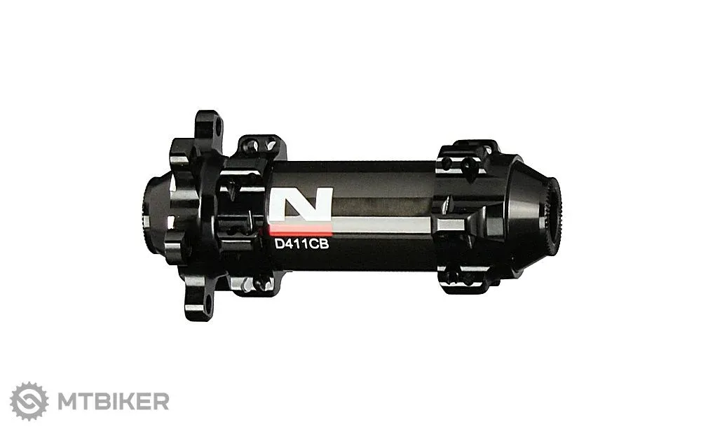 Retur ușor Náboj față Novatec D411CB-12, 6 găuri, 24 găuri, Straight pull, 12x100 mm, OEM
