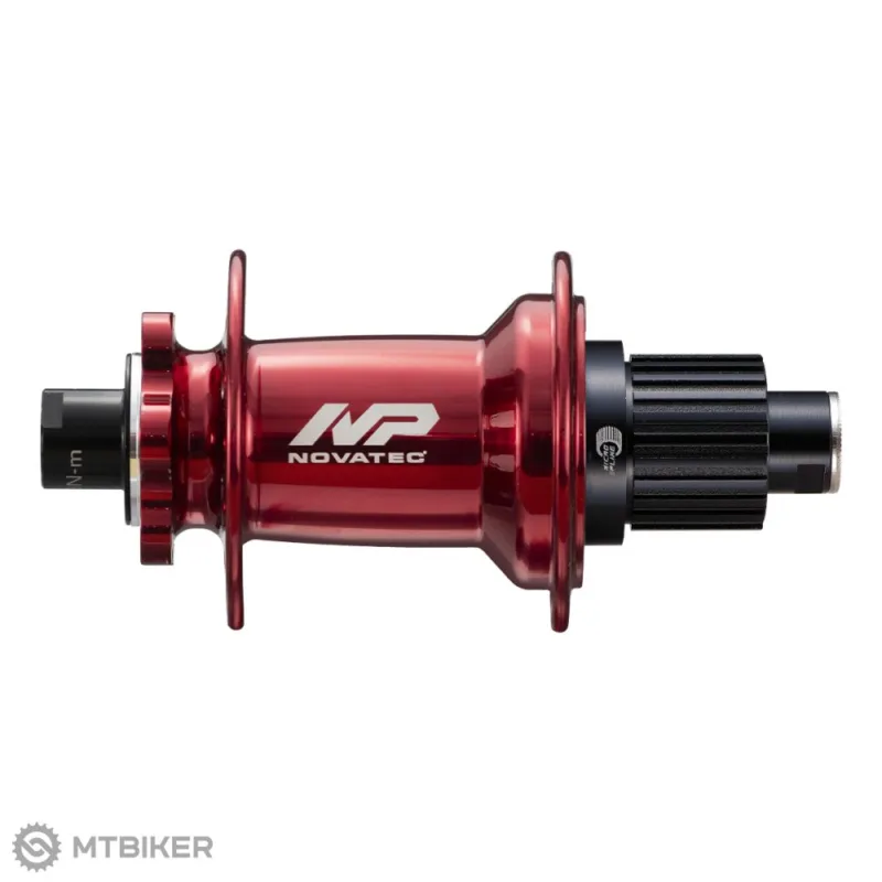 Butuc spate Novatec XD602SB/A-B12-MS, 32 găuri, 12 x 148 mm, 6 găuri, Shimano Microspline, red, OEM Ultima șansă