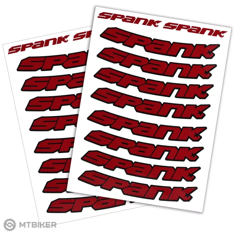 Set autocolante pentru jante SPANK SPANK, roșu Cel mai vândut