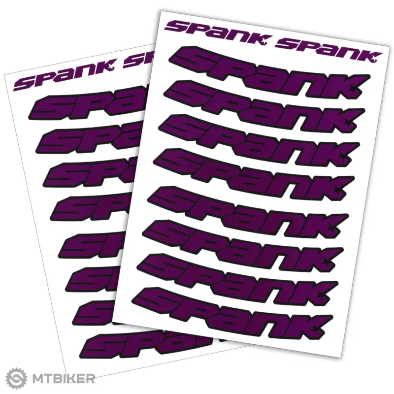 Livrare rapidă Set autocolante pentru jante SPANK SPANK SPANK SPANK, violet