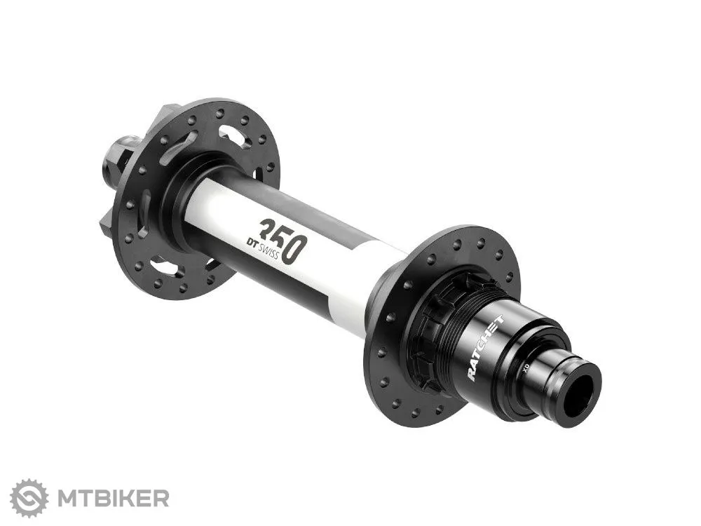 Lichidare de stoc Butuc spate DT Swiss DT 350 Classic Fatbike, 32 găuri, 12 x 197 mm. IS6, casetă Shimano Micro Spline - 32 găuri