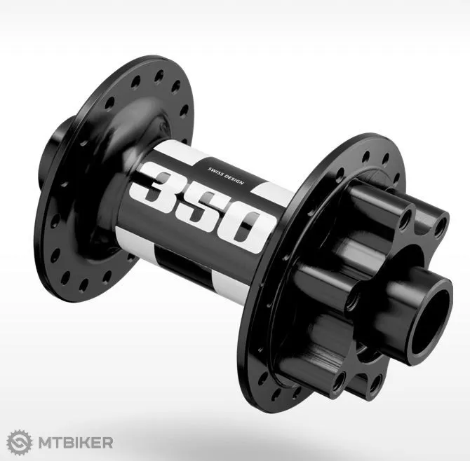 Butuc față DT Swiss 350, 6 găuri, 15x100 mm - 28 găuri Reducere de preț
