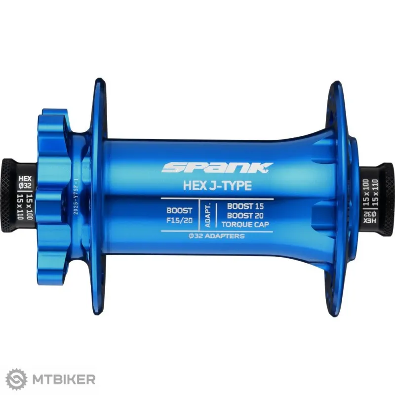 Butuc față SPANK HEX J-TYPE Boost F15/20, 32 găuri, albastru Popular