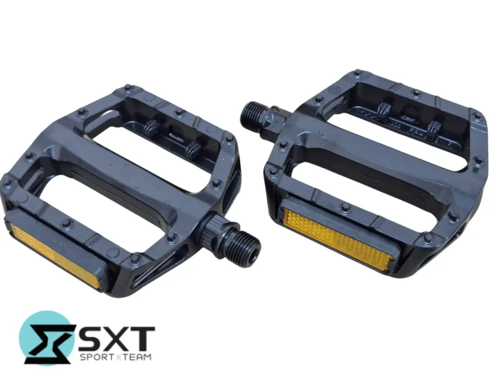 Pedale Aluminiu SXT BLACK FLAT 9/16 Negru Bestseller
