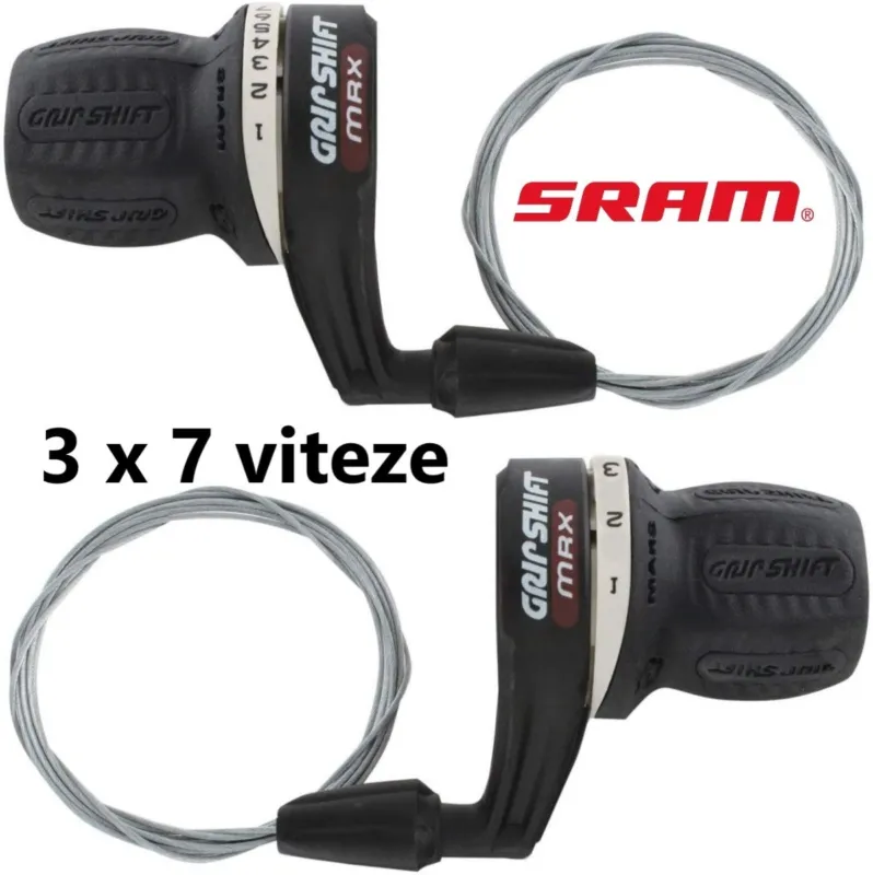 Set Manete Schimbator SRAM MRX 3 x 7 Viteze - SH Preț redus