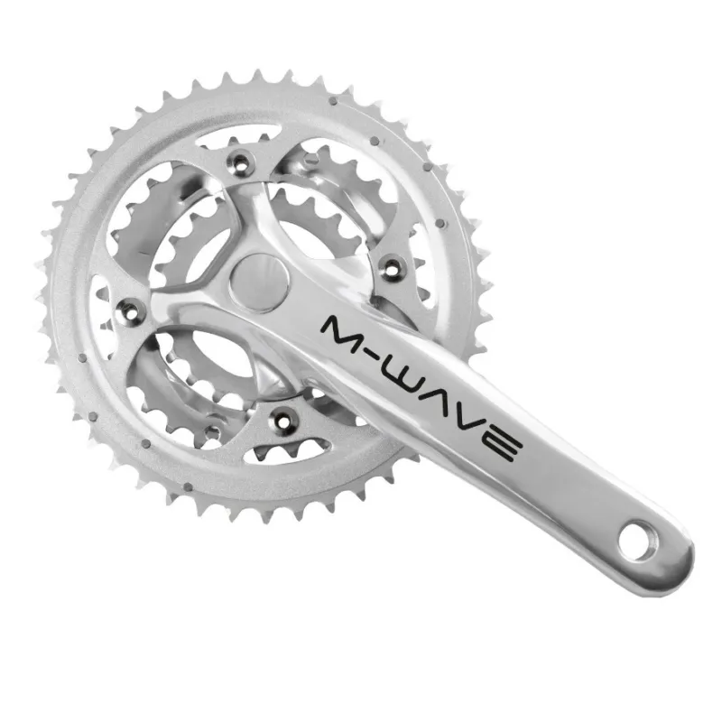 Angrenaj Pedalier M-WAVE 22-32-44 T Silver 8-9 v Patrat Ultima șansă