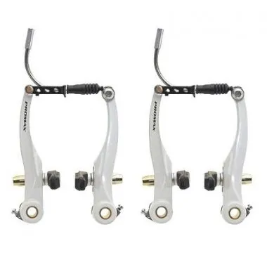 Set V-Brake Aluminiu PROMAX ( F+R ) Alb Preferatul clienților