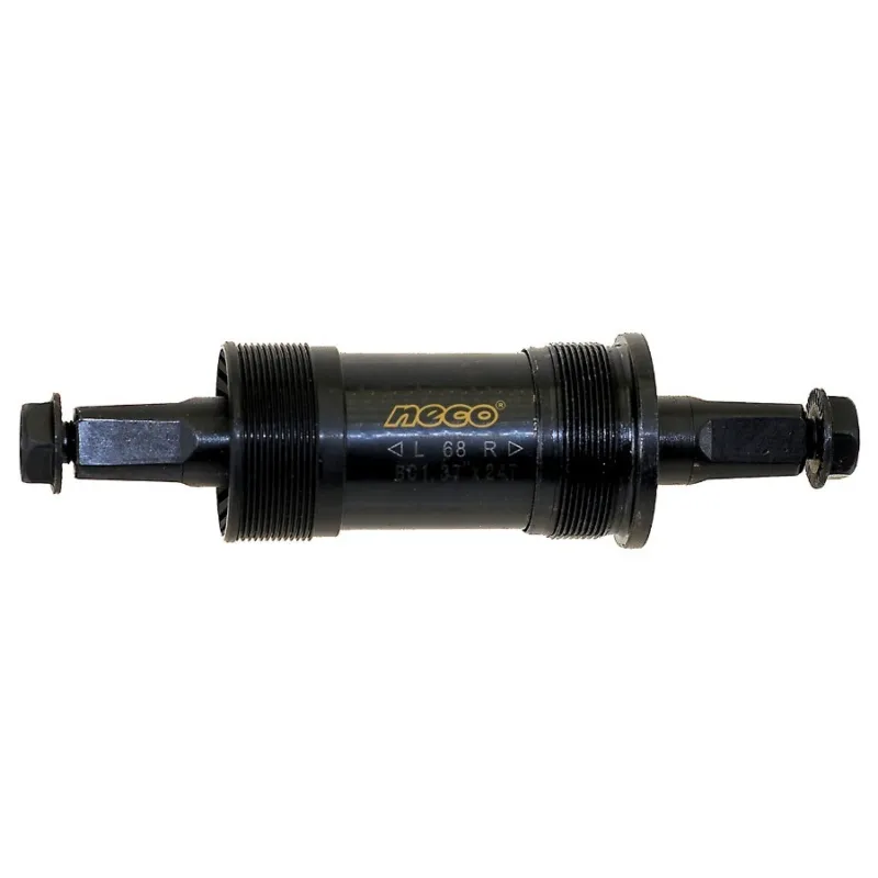 Transport gratuit Monobloc Pedalier NECO 115/23,5 mm Negru Cupe Metal/Plastic