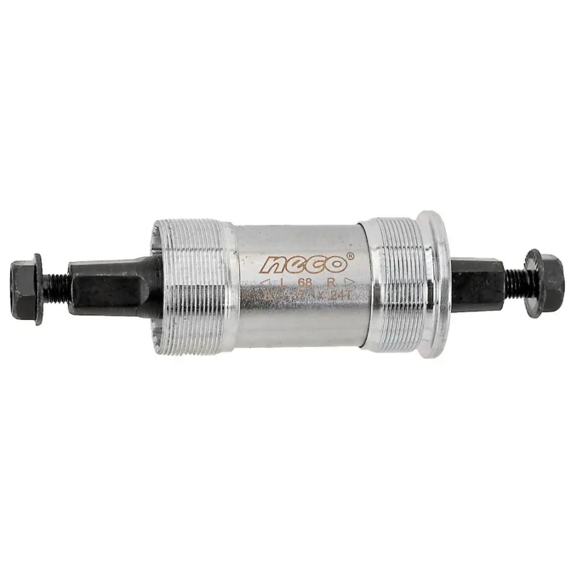 Doar azi Monobloc Pedalier NECO 119/27 mm Cupe Metal, Silver