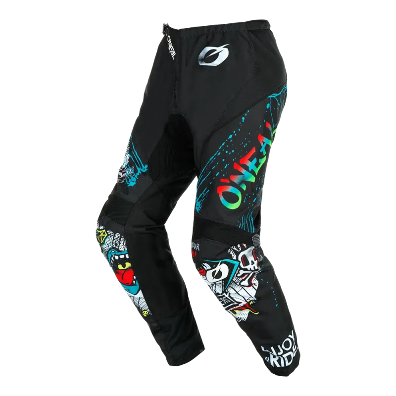 Pantaloni motocross O'NEAL ELEMENT RANCID BLACK/WHITE - 40 Premium