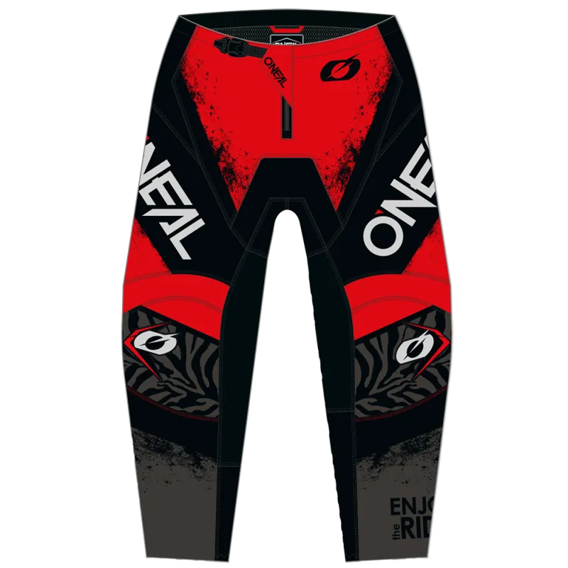 Transport gratuit Pantaloni motocross O'NEAL ELEMENT SHOCKER BLACK/RED V.25 - 32