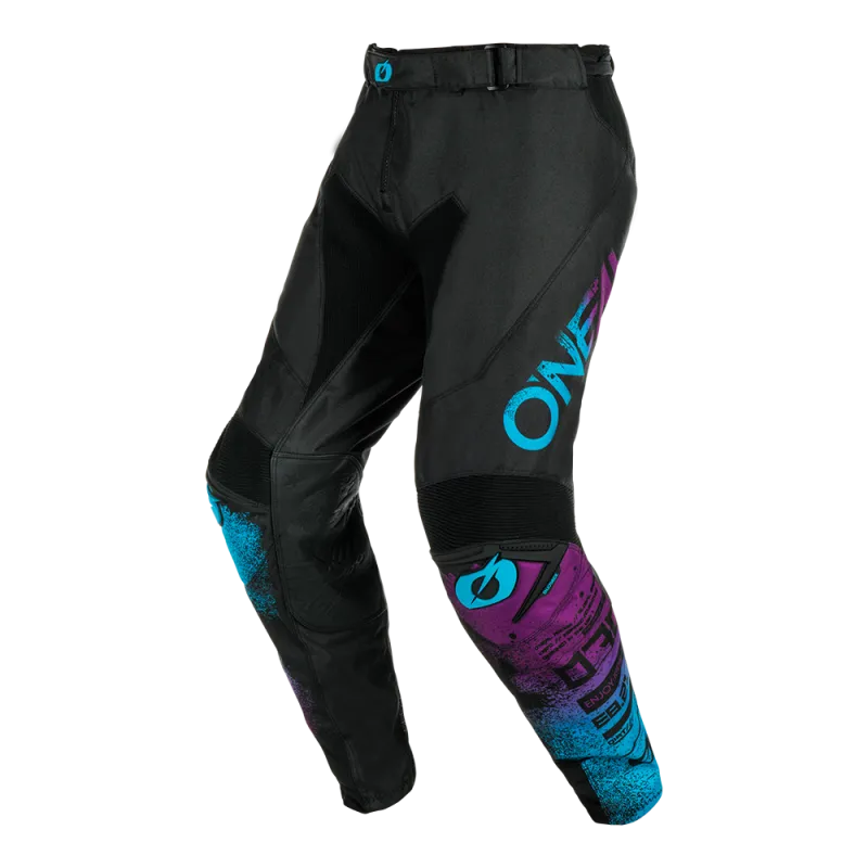 Pantaloni motocross O'NEAL MAYHEM SCARZ BLACK/BLUE V.24 - 34 Ieftin