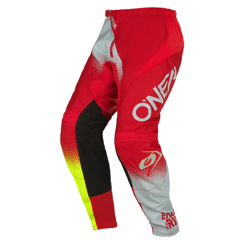 Ultima șansă Pantaloni motocross O’NEAL ELEMENT RACEWEAR V.22 RED/GRAY/NEON YELLOW - 38