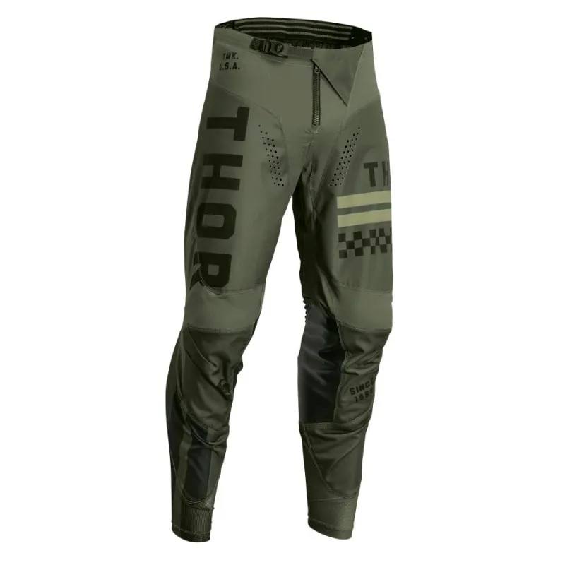 Expediere rapidă Pantaloni motocross pentru copii Thor youth combat, Verde - 18 -