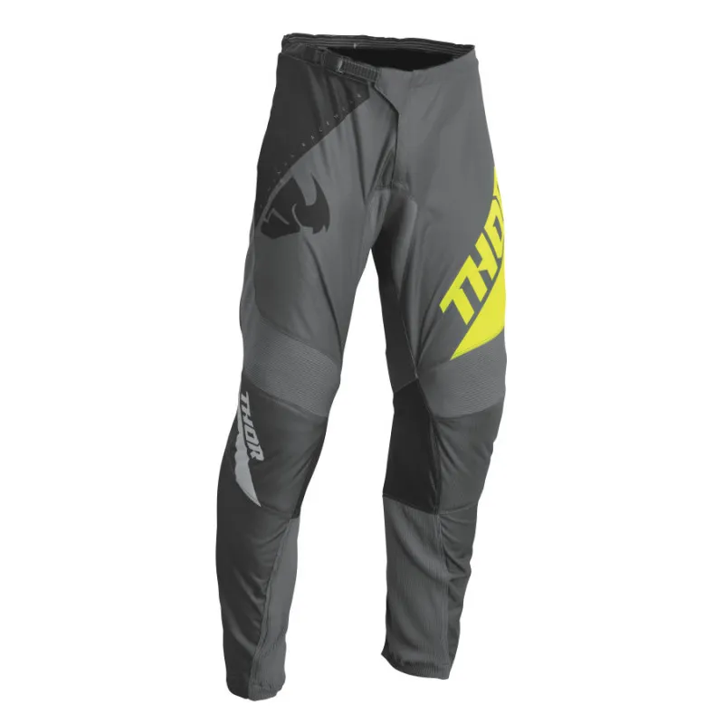Pantaloni motocross pentru copii Thor youth sector edge, Gri/Galben fluo Ofertă limitată