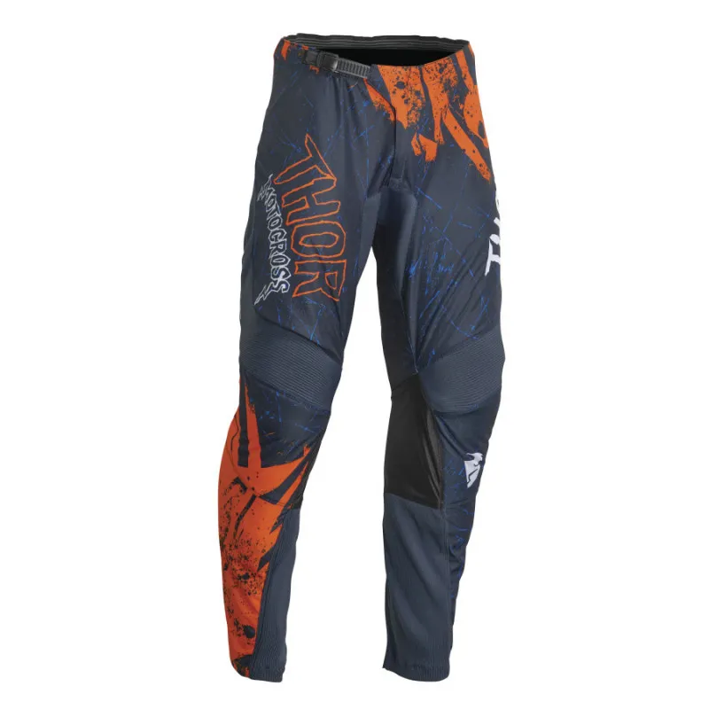 Pantaloni motocross pentru copii Thor youth sector gnar, Albastru/Portocaliu Retur gratuit