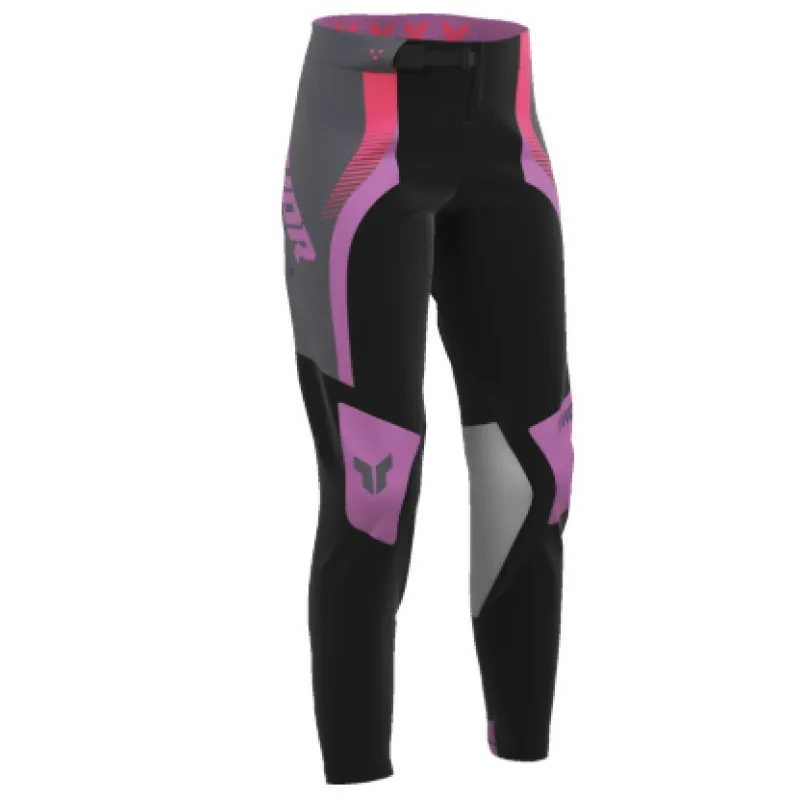 Pantaloni motocross pentru femei THOR PORTMODE VELOCITY BLK/ORCH - 32 Bestseller
