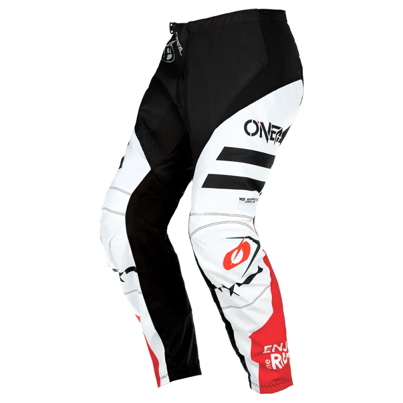 Promoție Pantaloni motocross pentru copii O'NEAL ELEMENT SQUADRON V.22-WHITE/BLACK - 24 - 8/10