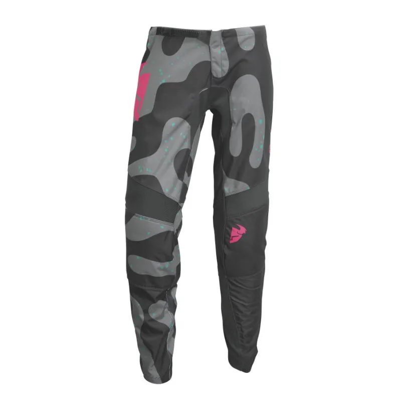 Pantaloni motocross pentru femei Thor women's sector, Gri/Roz - 34 Cumpără online