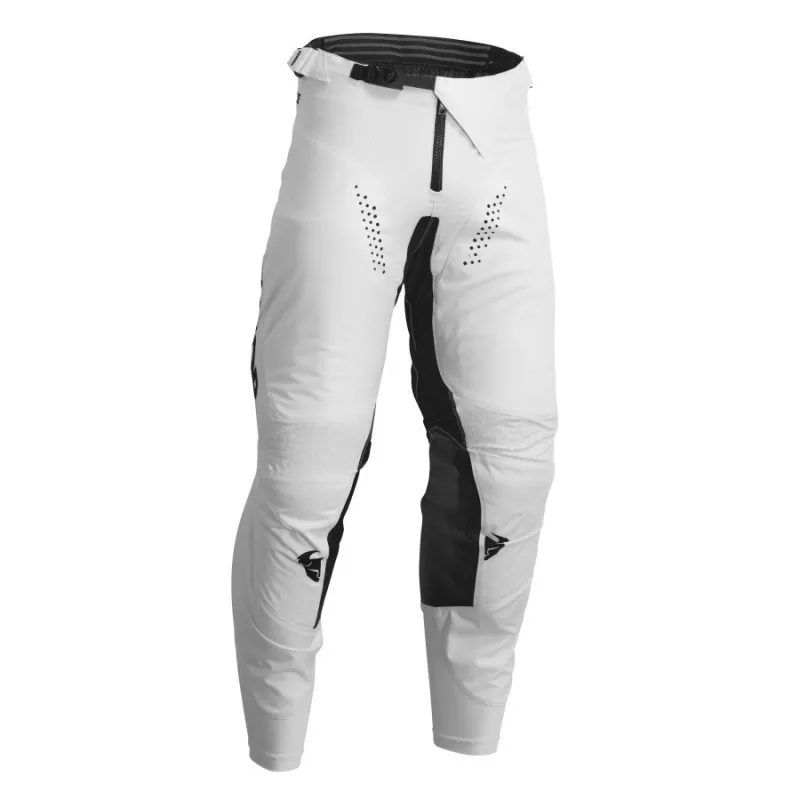 Pantaloni motocross Thor pulse mono, Alb/Negru Cel mai vândut