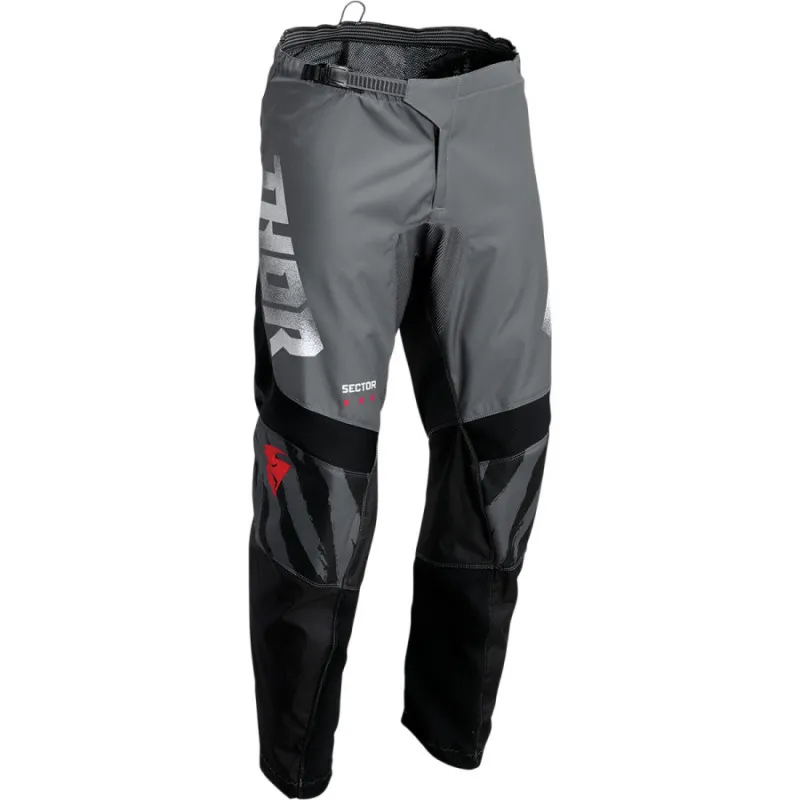 Preț mic Pantaloni motocross THOR SECTOR TEAR GRAY/BLACK