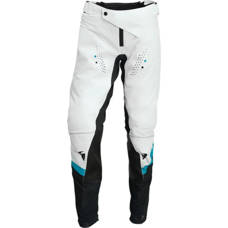 Livrare expres Pantaloni motocross pentru femei Thor women's pulse rev, Alb/Albastru - 36