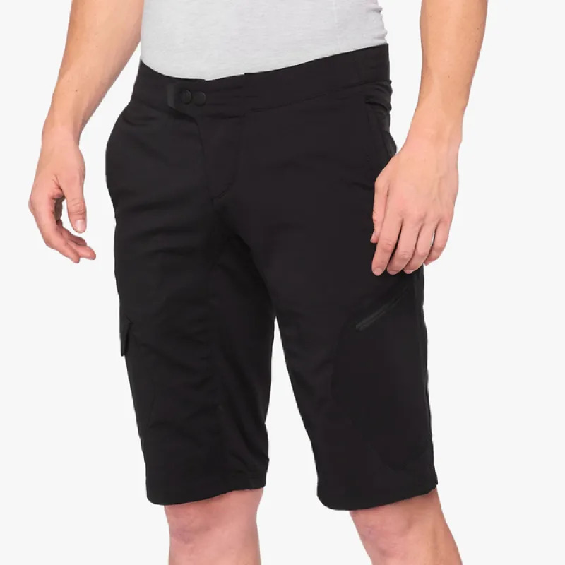 Pantaloni scurti ciclism 100% RIDECAMP BLACK - 34 Cumpără online