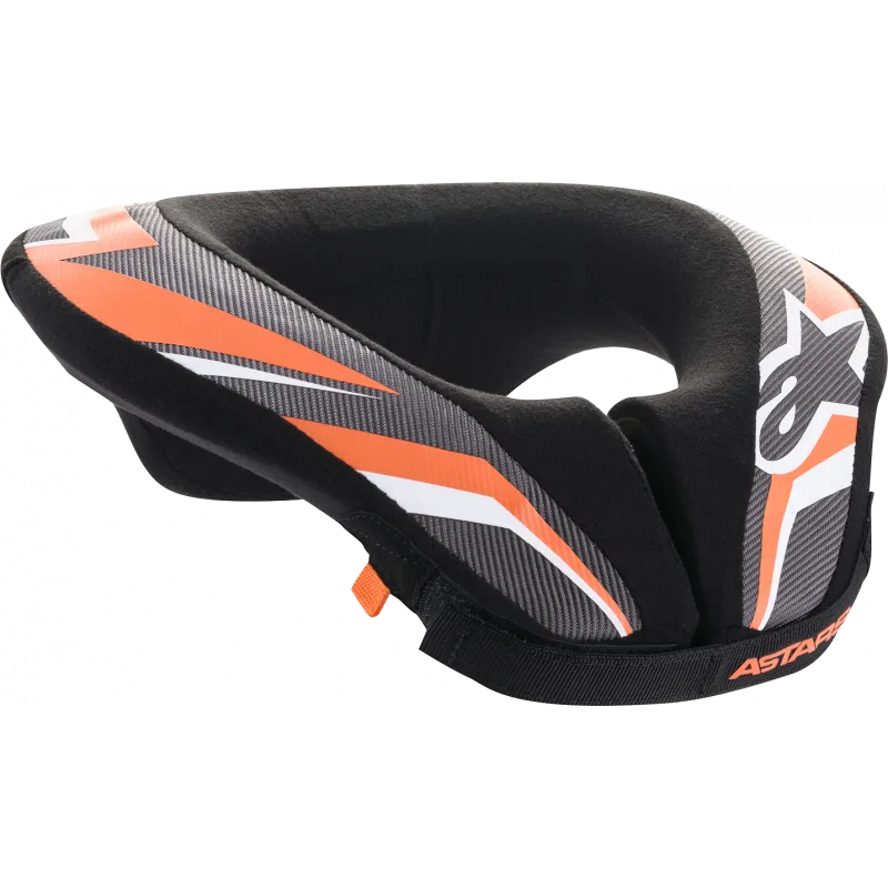 Guler protectie pentru copii Alpinestars Sequence Neck Roll, Negru/Portocaliu - L/XL Cumpărături sigure