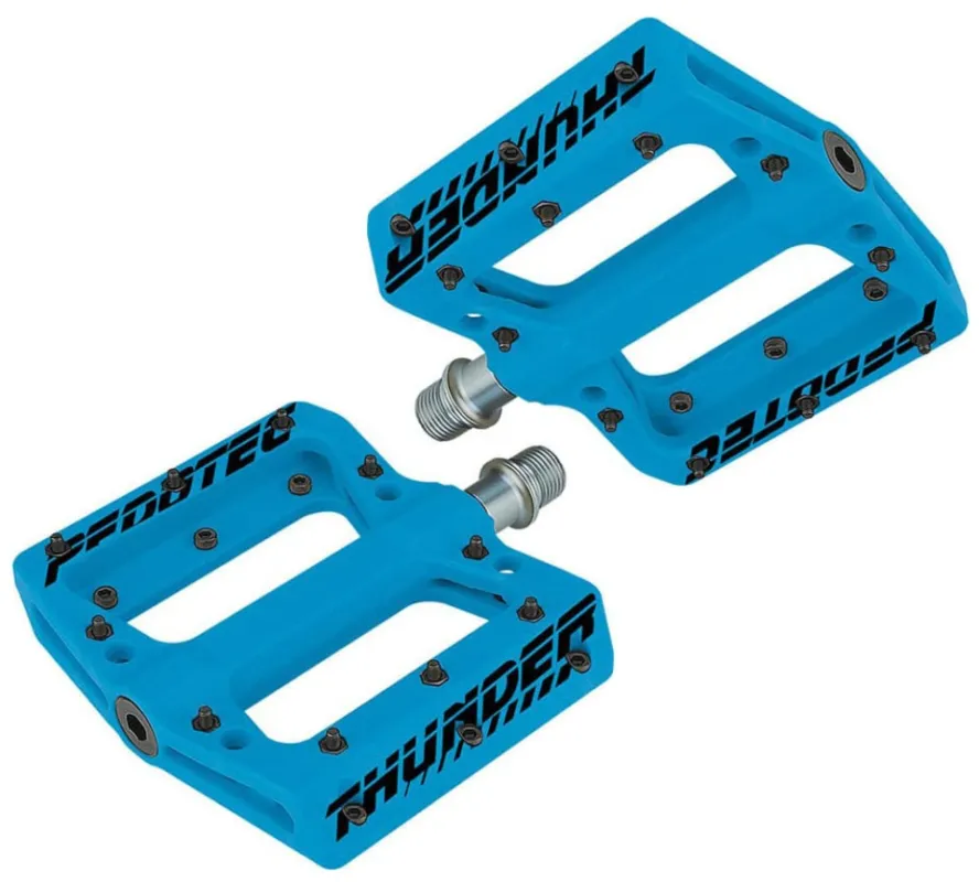 Super ofertă Pedotec Thunder 183 Nylon Flat Platform Pedal(albastru)