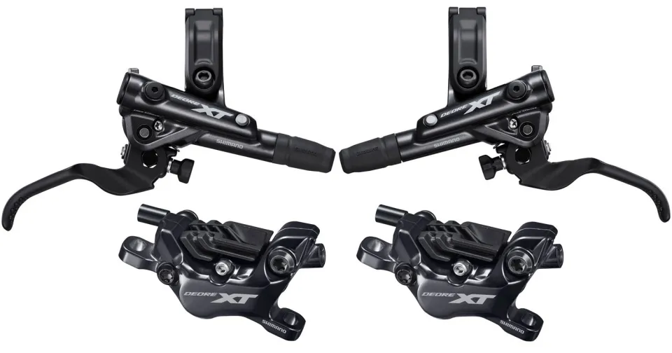 Vezi acum Shimano XT BR-M8120-B J-Kit set complet - 4 piston - placute metalice